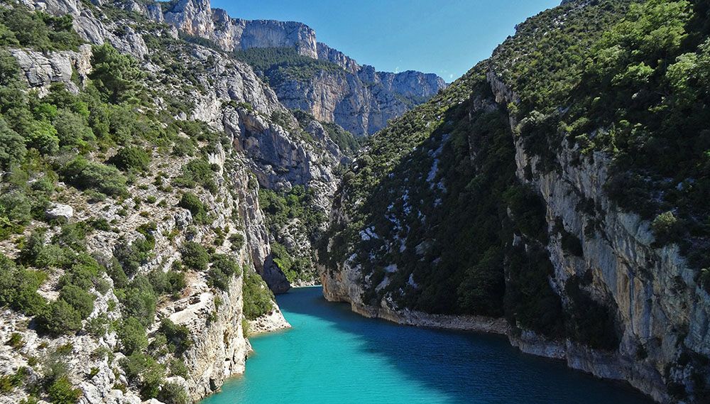 Gorge du Verdon in Frankrijk is een toeristische trekpleister