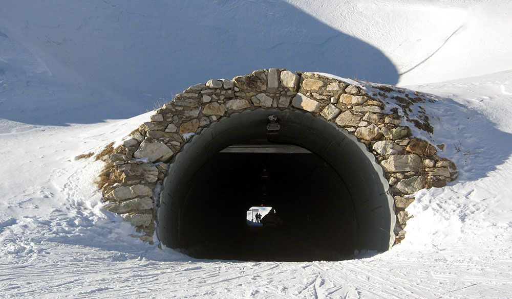 Het skigebied van La Plagne is zeer gevarieerd.