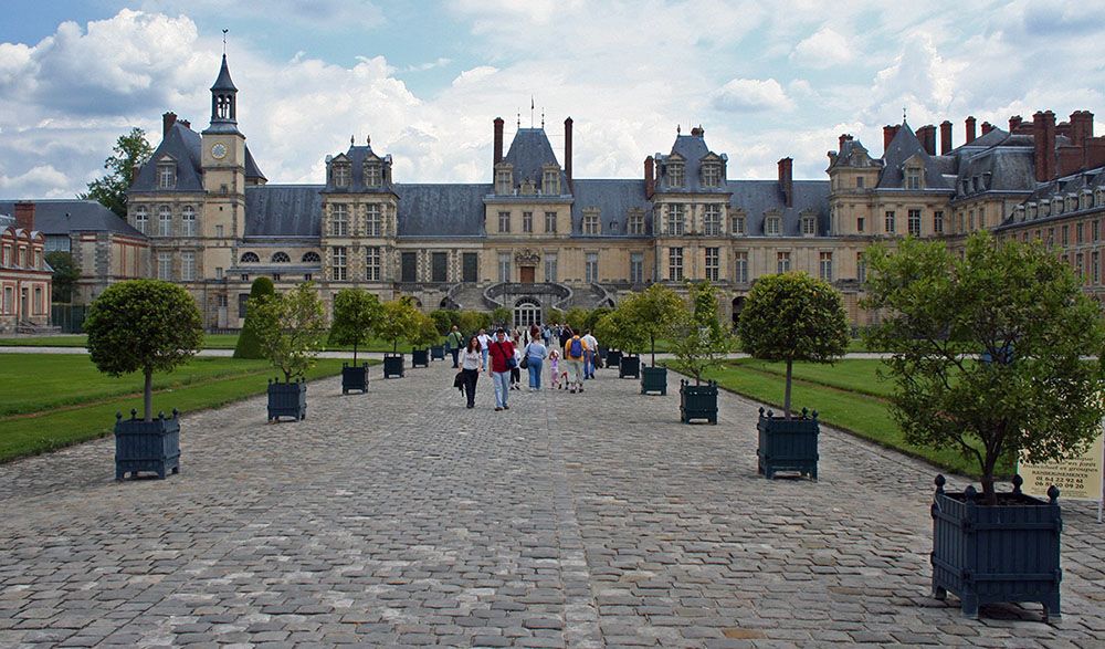 Grote tuin en kasteel langs de Loire.