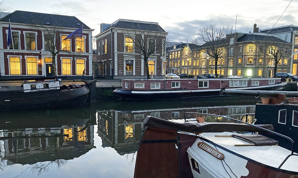 Woonboten in Leeuwarden