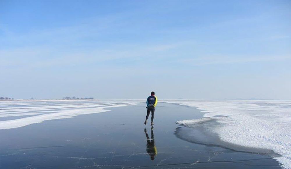 Schaatsen op de Gouwzee