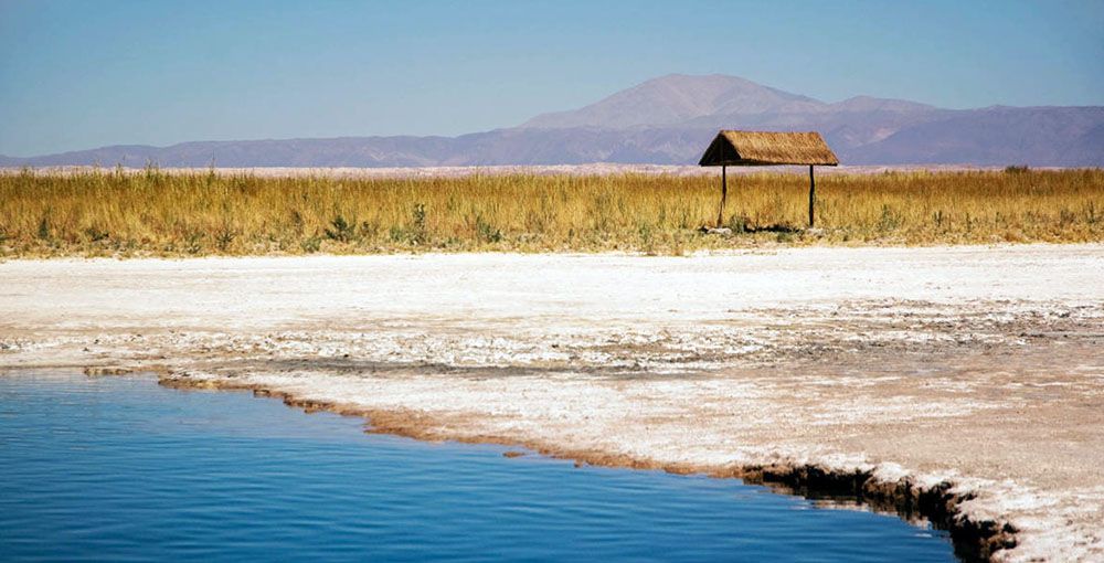 Zoutmeer in de omgeving van San Pedro de Atacama.