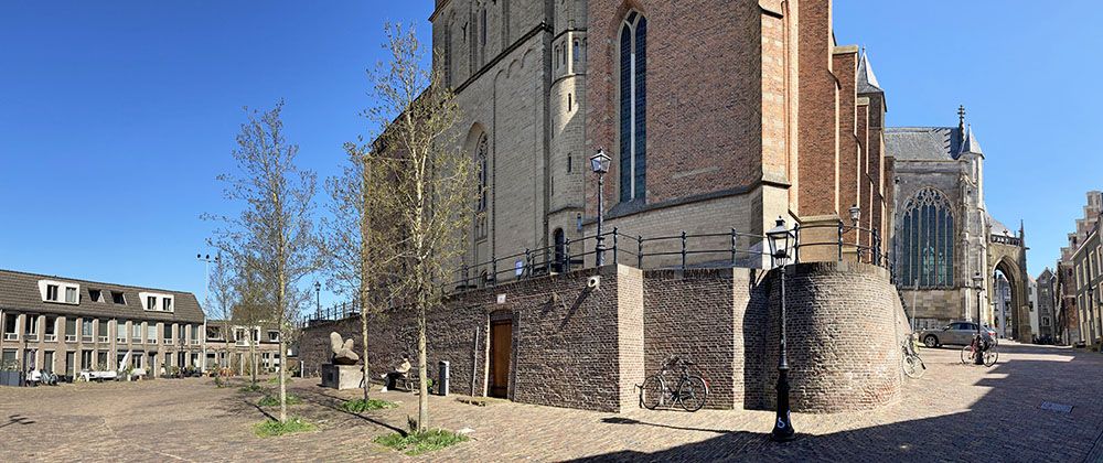 Bij de Stevenskerk in Nijmegen