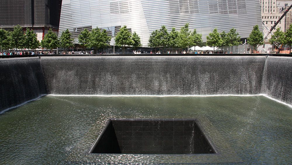 9/11 memorial in NYC