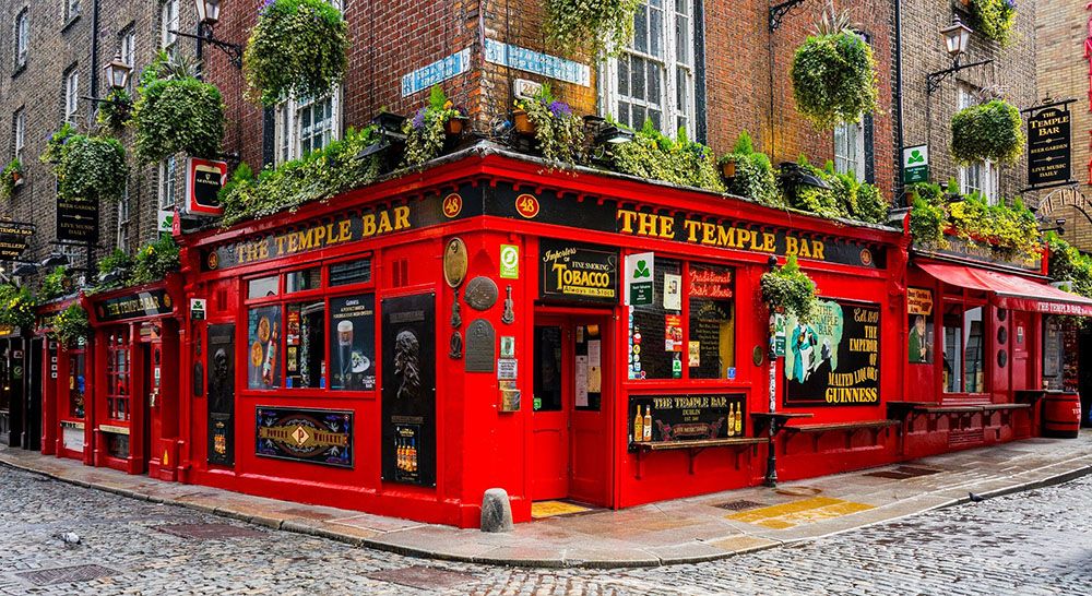 The Temple Bar in Dublin, Ierland