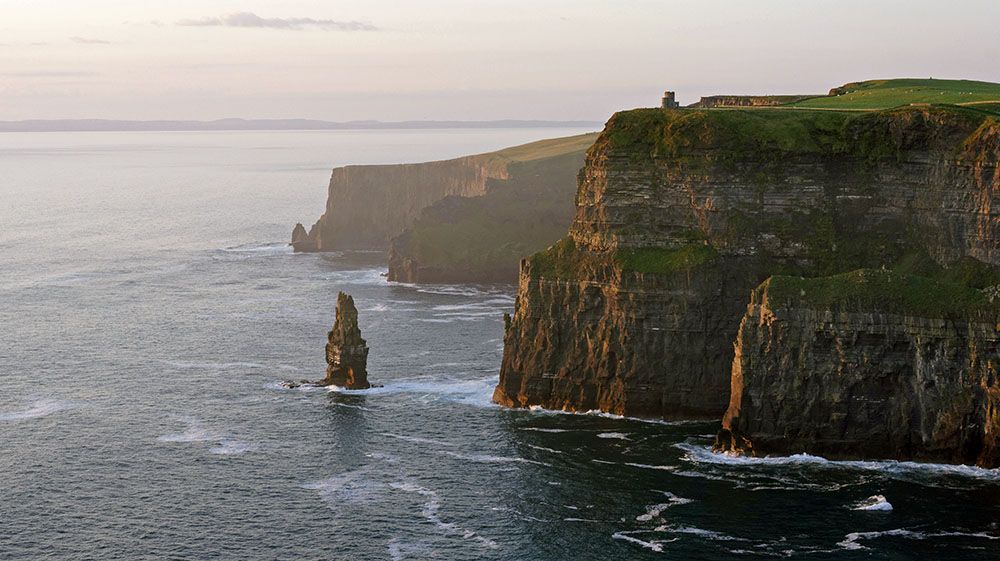 Kliffen aan de westkust van Ierland