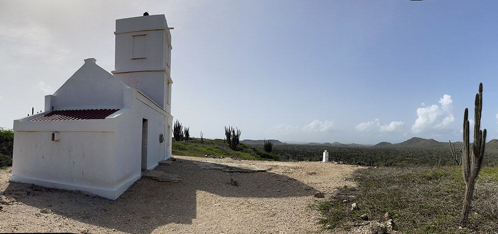 Voormalige vuurtoren in het Washington Slagbaai National Park op Bonaire