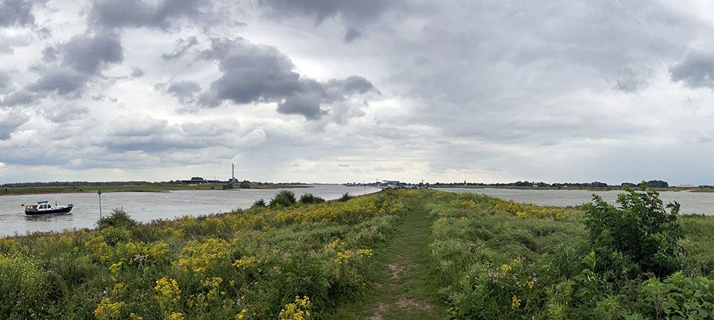 Landtong bij Fort Pannerden