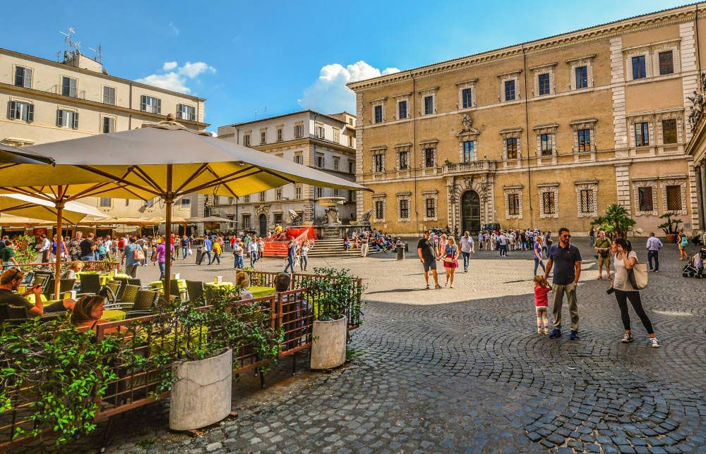 Plein in Trastevere, Rome