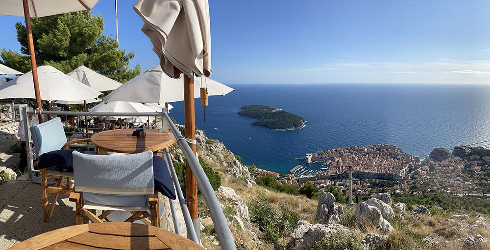 Uitzicht op Dubrovnik