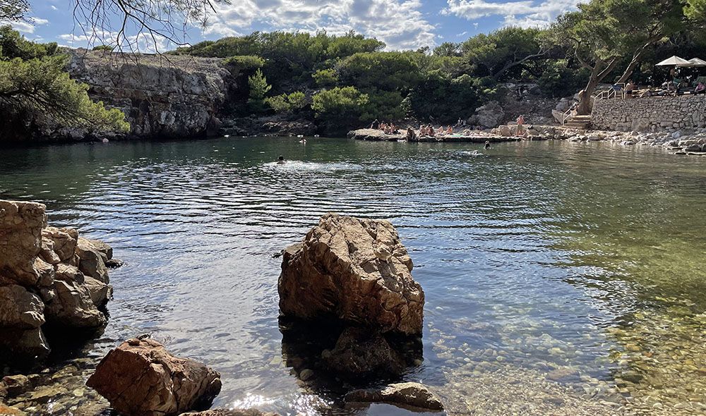 Lagune op Lokrum