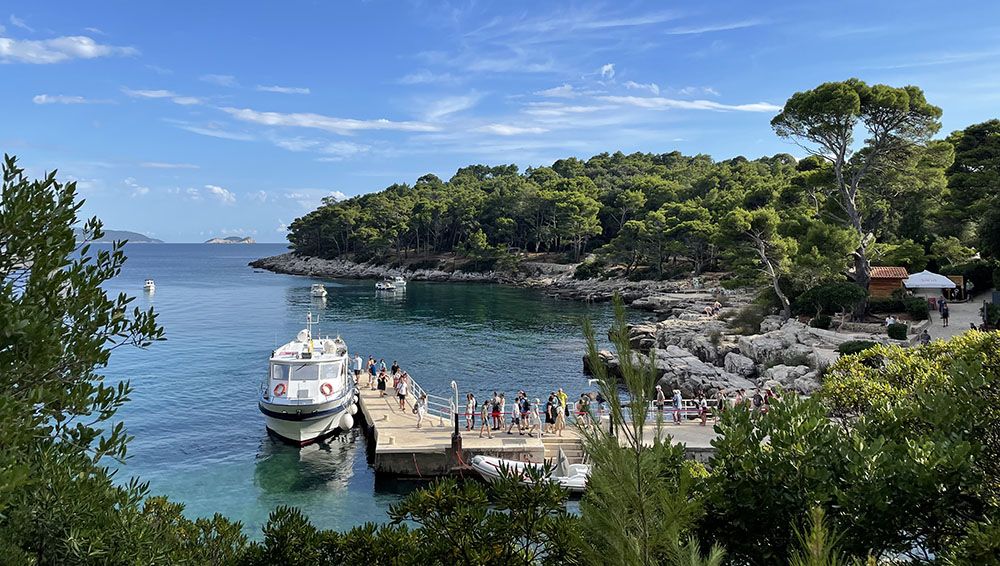 Pier op Lokrum