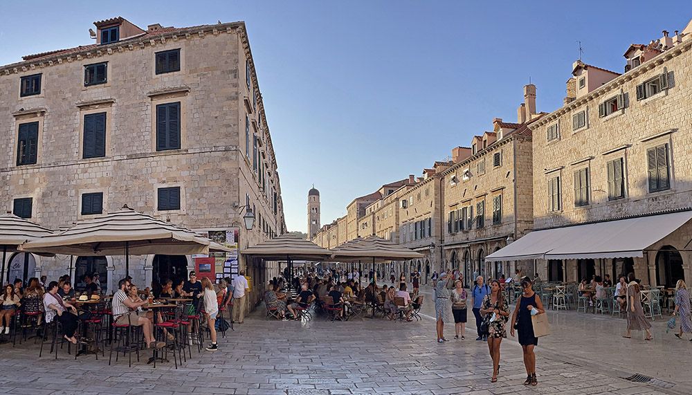 Terrassen in Dubrovnik