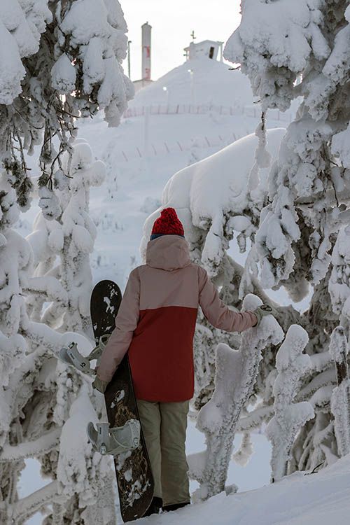 Snowboarder in Finland