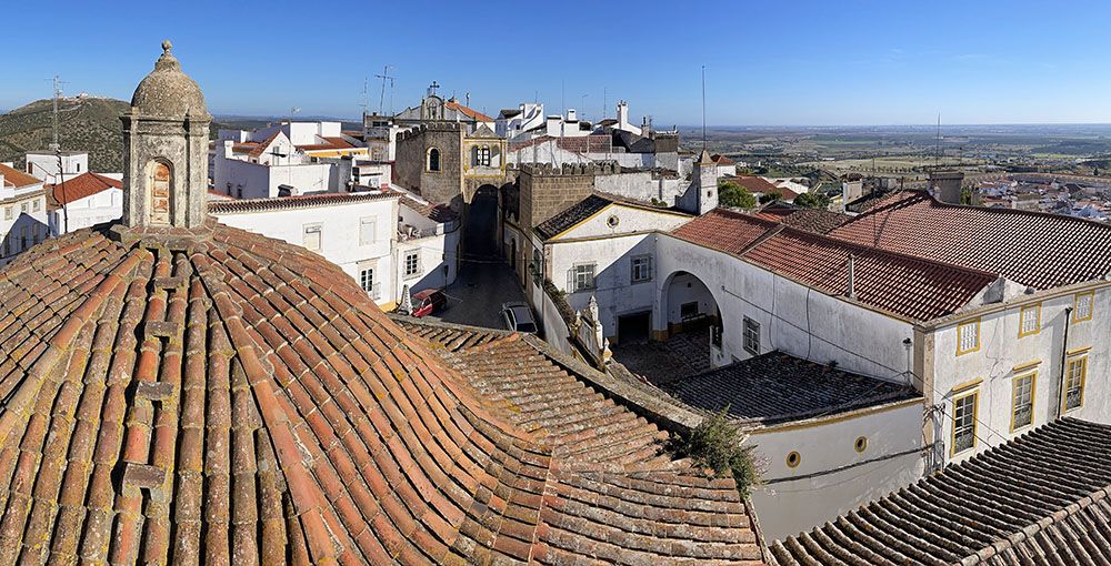 Uitzicht op oude centrum van Elvas