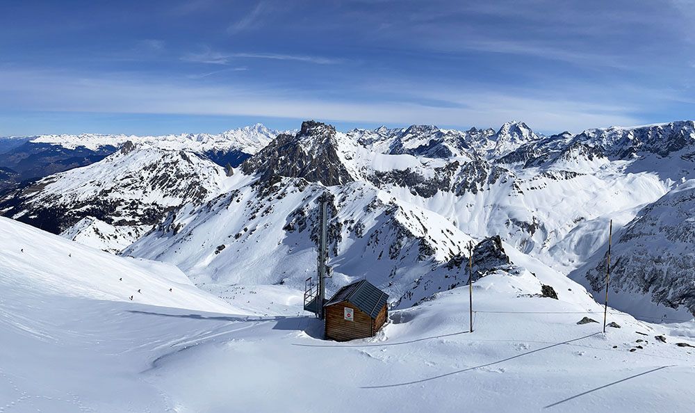 Uitzicht op de Mont Blanc