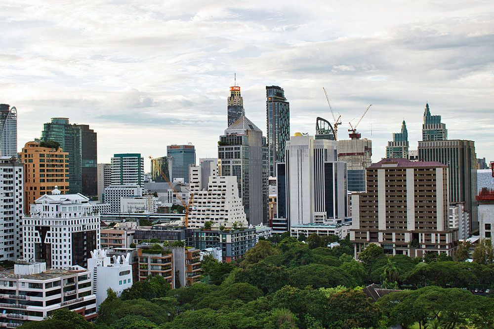 Skyline van Bangkok