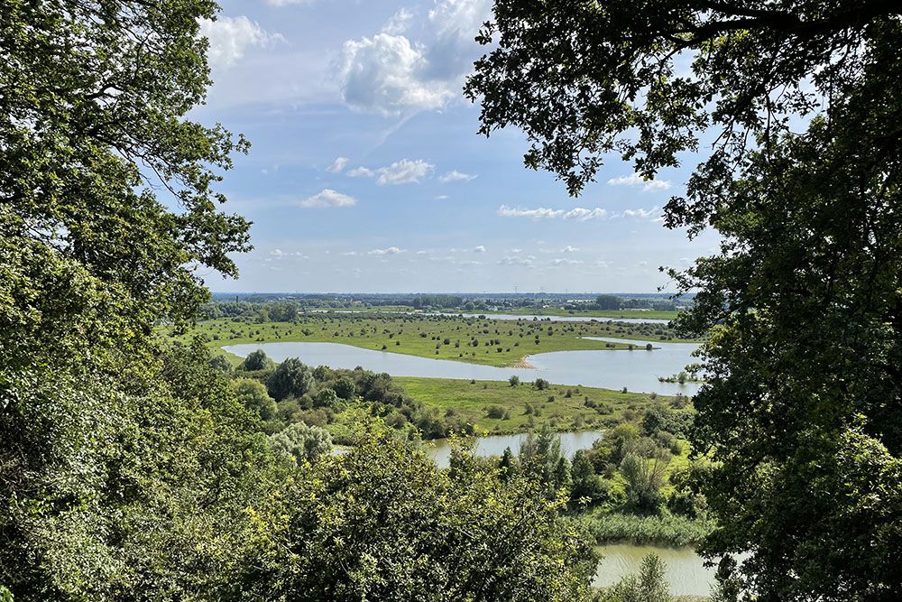 Uitzicht op Blauwe Kamer