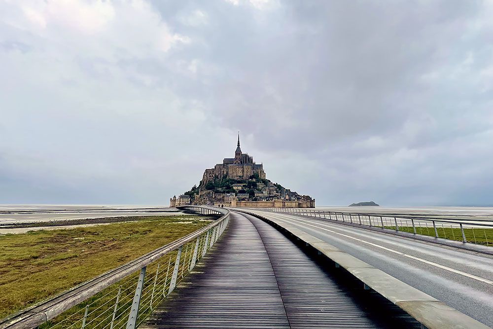 Mont Saint-Michel 's ochtends vroeg