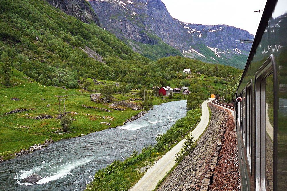 Flamsbana in Noorwegen