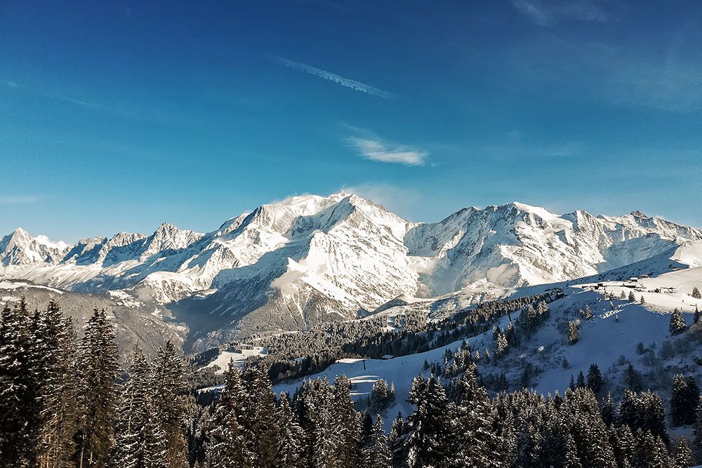 Landschap van de Savoie Mont Blanc