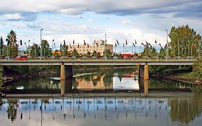 Fairbanks, noordelijkste grote stad van Alaska