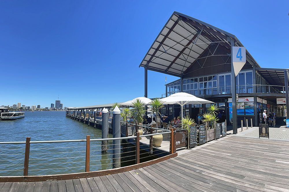 Terras bij Elizabeth Quay