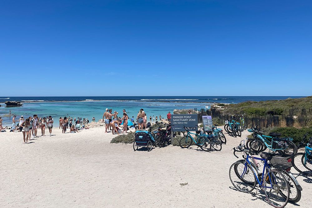 Druk strand