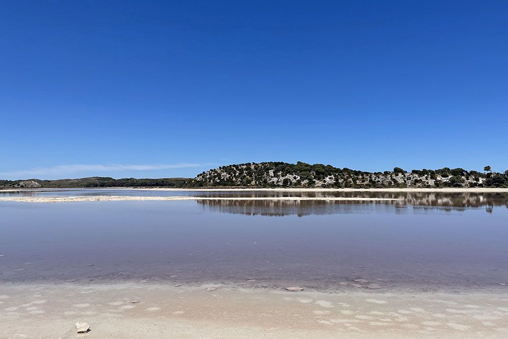 Zoutmeer op Rottnest Island