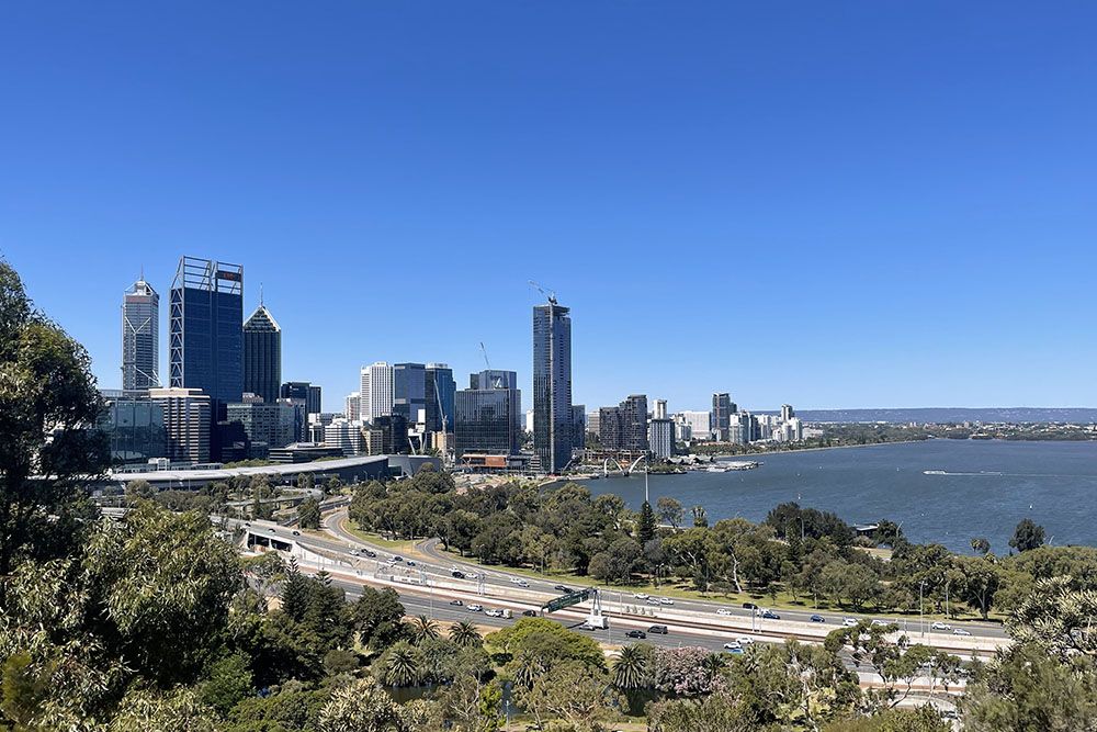 Skyline van Perth