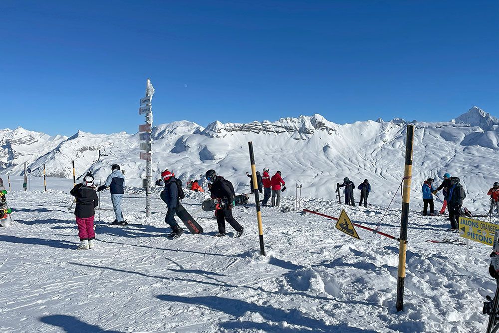 Uitzicht op de Mont Blanc