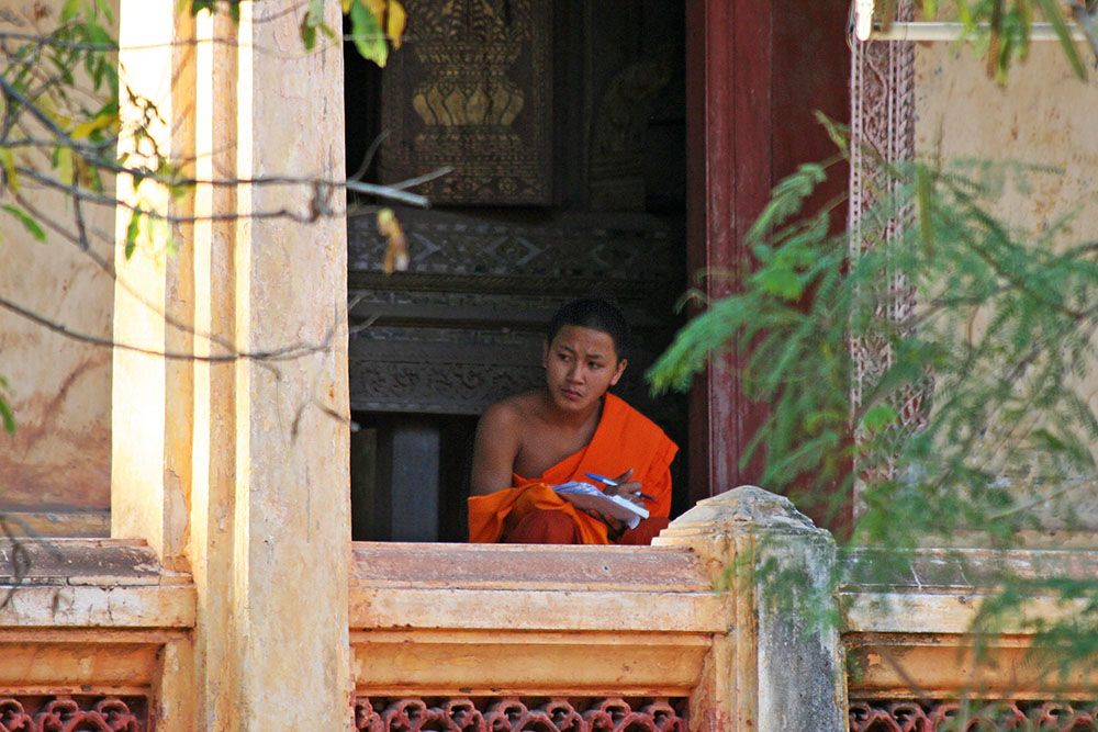 Monnik bij Wat Si Saket