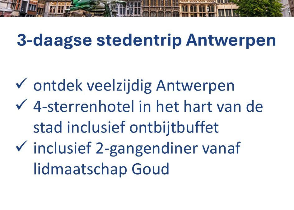 ANWB – België – stedentrip – Antwerpen