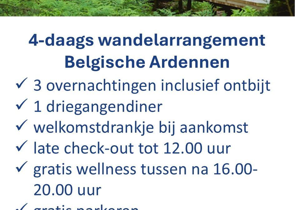 ANWB – België – wandeltrip – Ardennen