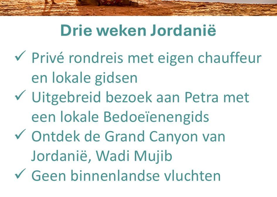 Better Places – Jordanië – rondreis – drie weken