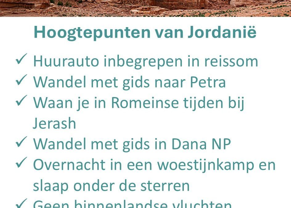 Better Places – Jordanië – rondreis – hoogtepunten
