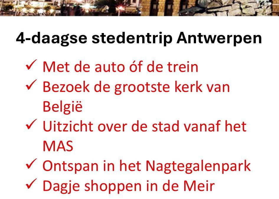 TUI – België – stedentrip – Antwerpen