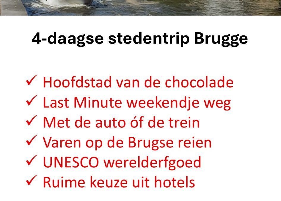 TUI – België – stedentrip – Brugge