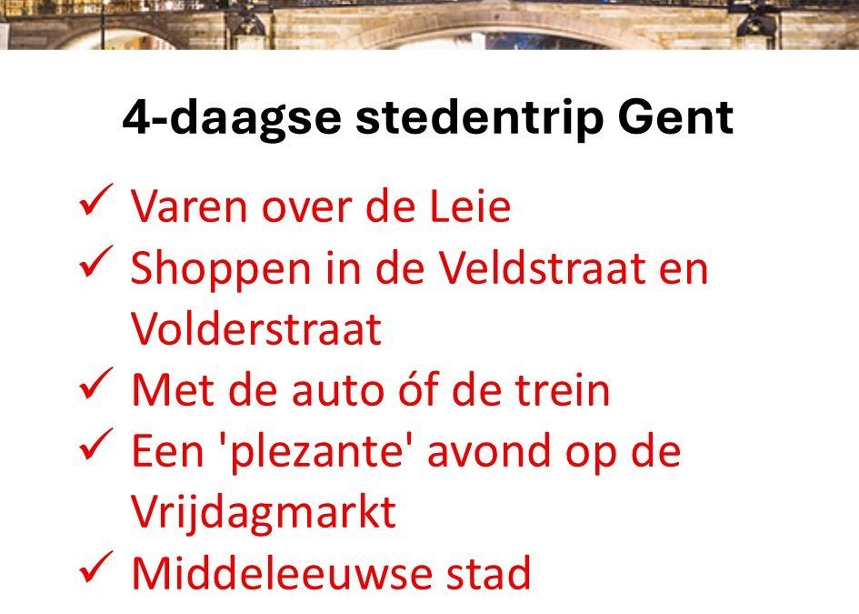 TUI – België – stedentrip – Gent