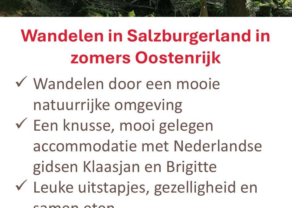 60plusEndus – Oostenrijk – wandelvakantie – Salzburgerland