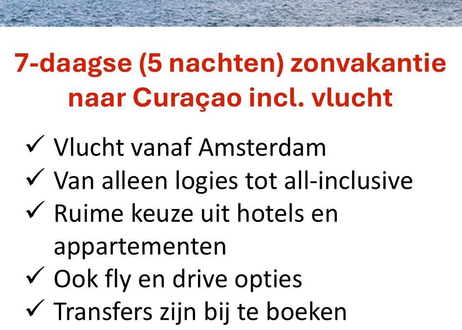 Corendon – Curaçao – zonvakantie