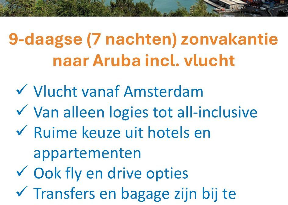 D-Reizen – Aruba – zonvakantie