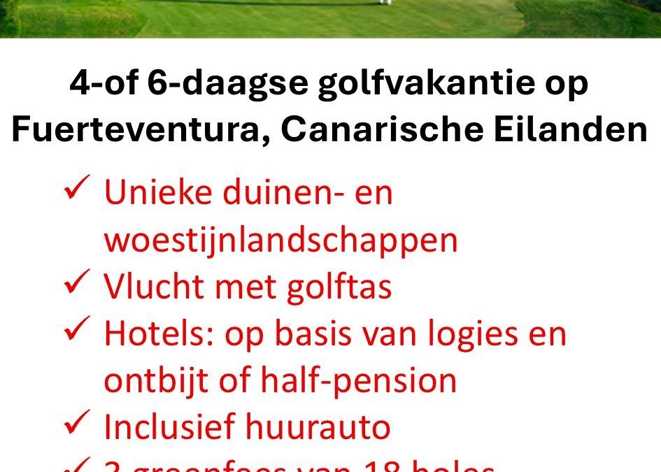 TUI – Spanje – golfvakantie – Fuerteventura