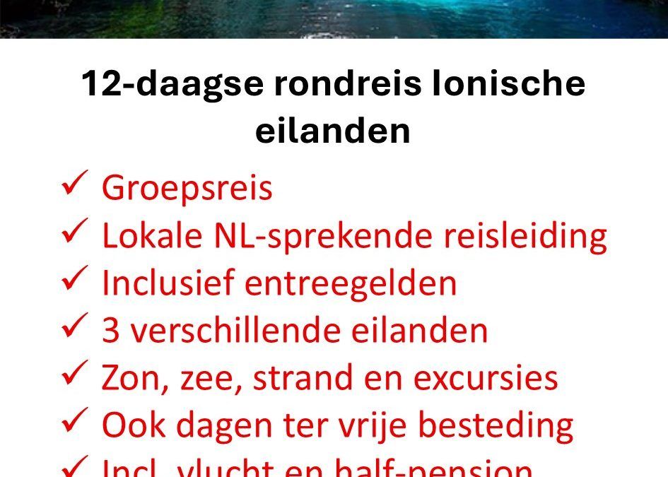 TUI – Griekenland – groepsrondreis – Ionische eilanden