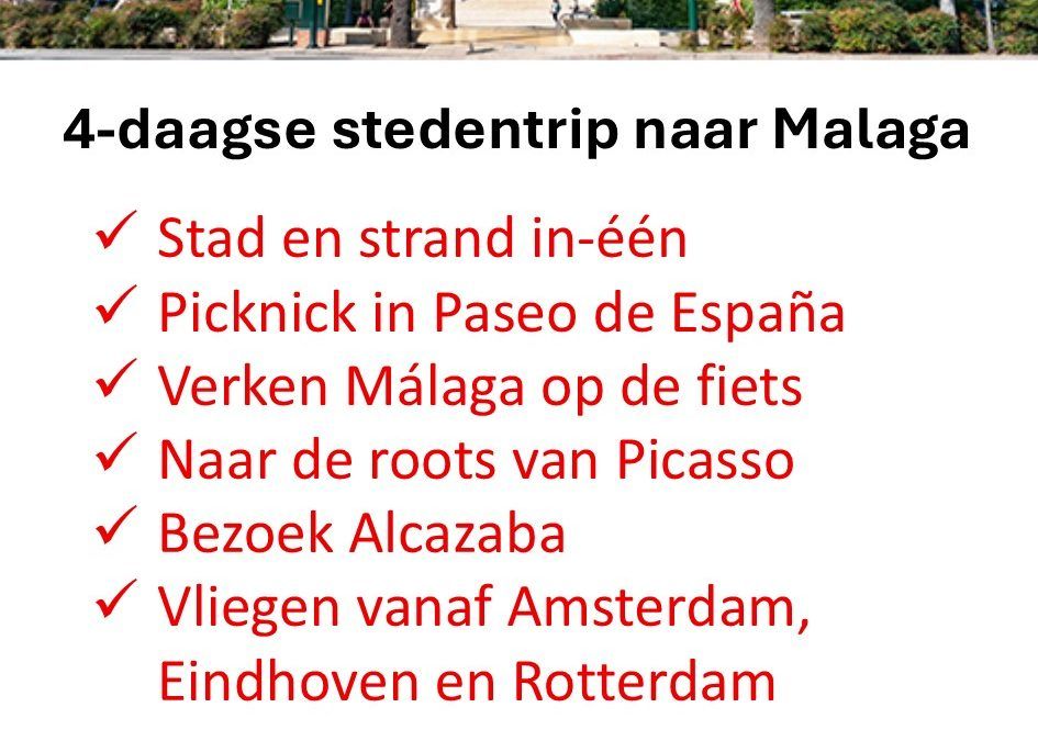 TUI – Spanje – stedentrip – Malaga