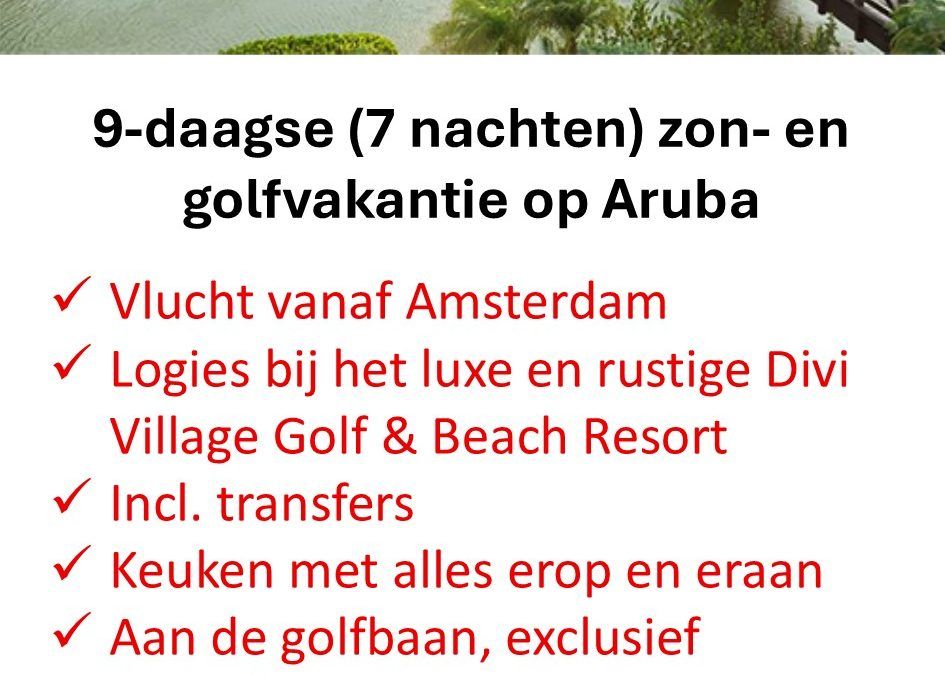 TUI – Aruba – zon- en golfvakantie