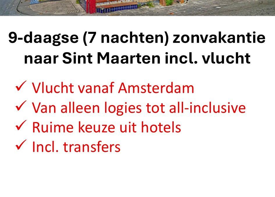 TUI – Sint Maarten – zonvakantie