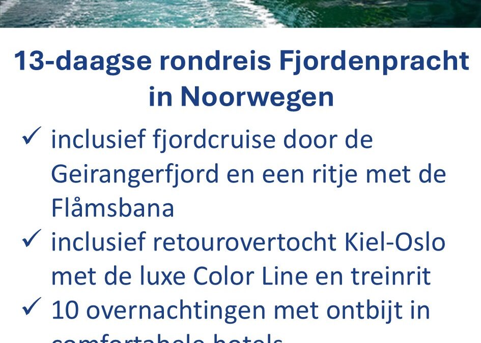 ANWB – Noorwegen – rondreis – fjorden