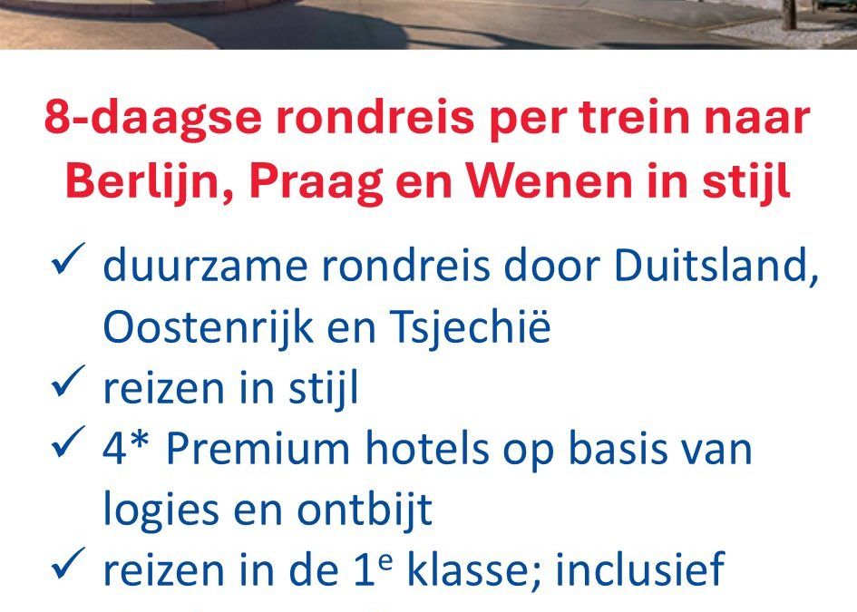 De Jong Intra – Duitsland Oostenrijk Tsjechië – luxe rondreis – stedentrips