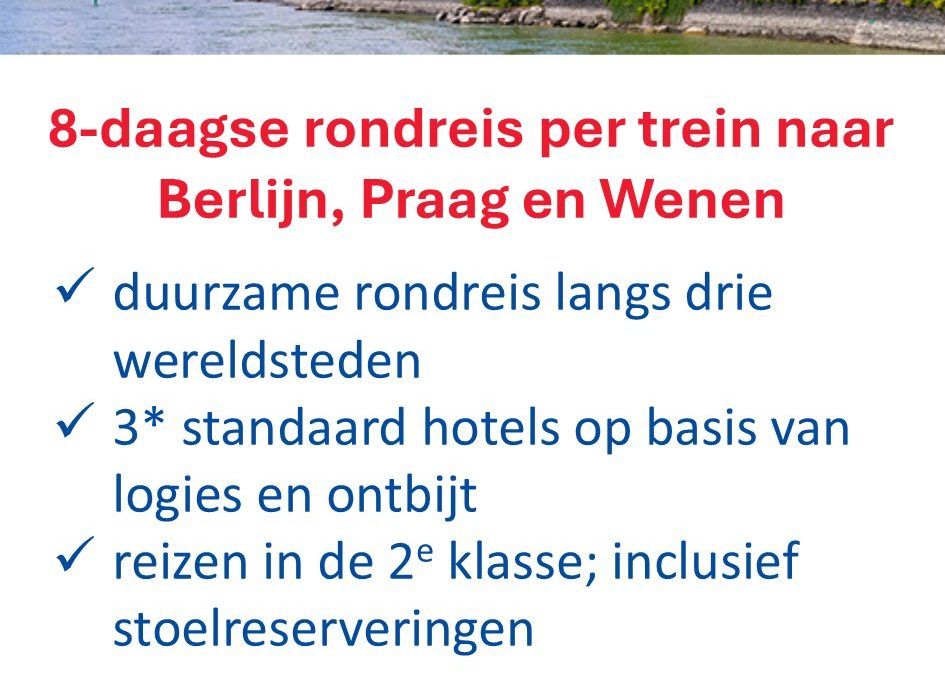 De Jong Intra – drie landen – duurzame rondreis – stedentrips